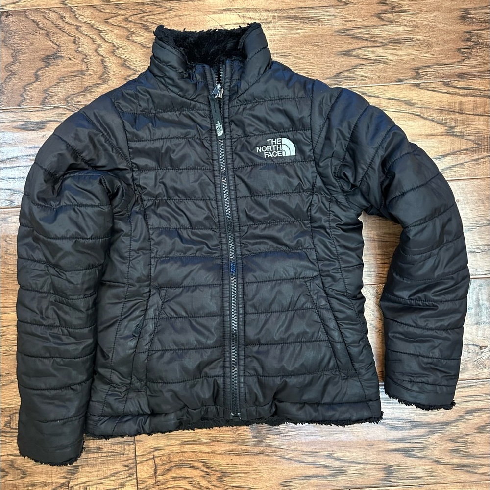 The North Face Girl’s Reversible Black Puffer Jacket XS (6)